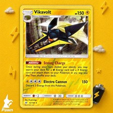 Vikavolt 52/149 Sole e Luna Rara Carta Pokemon TCG Fulmine