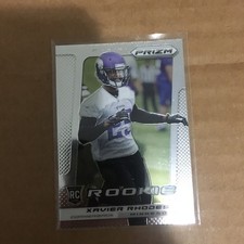 2013 Panini Prizm #298 Xavier Rhodes Rookie Card Minnesota Vikings. rookie card picture