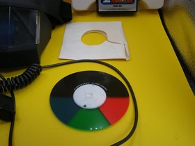 Vintage Vectrex  GCE 3-D Imager, Color Wheels, Game Cartridge & Paperwork