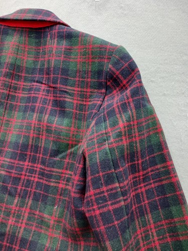 J.Crew Women's Blazer 6 Navy Tartan Traditional - Picture 10 of 11