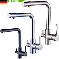 3 Wege K&uuml;chenarmatur Wasserfilter Wasserhahn mit Osmoseanlage Trinkwasserhahn