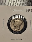 1917 Silver Mercury Dime ~ Better Date No Mint Mark