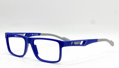 NEW ADIDAS SP5057 092 BLUE AUTHENTIC EYEGLASSES 55-16