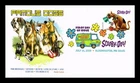 DR JIM STAMPS US COVER SCOOBY DOO FAMOUS DOGS FDC PICTORIAL CANCEL PANDA CACHET