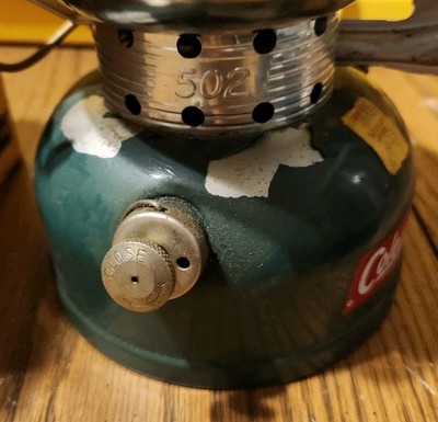 Vintage Coleman Sportster Camping Stove 502-700 One Burner Green