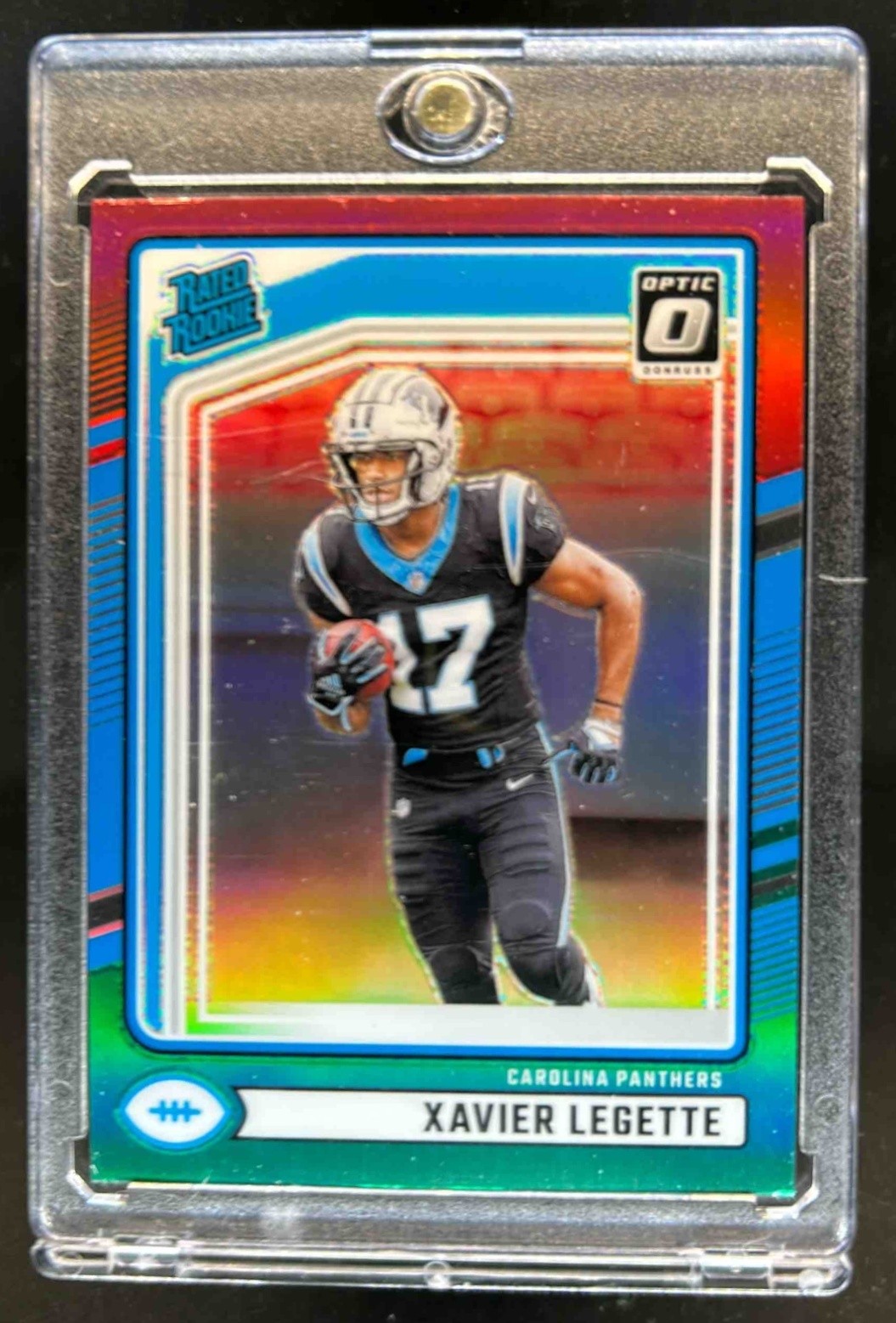 2024 Donruss Xavier Legette Optic Rated Rookie Preview Red and Green #323