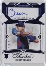 2023 Flawless Flawlessly Framed Signatures Sapphire 1/15 Bobby Miller Auto 0rd2