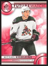 2023-24 UD SP Authentic Michael Kesselring 157 Future Watch Limited Red RC