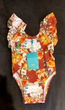 NWT Posh Peanut Paulina Ruffle Swimsuit 12-18M