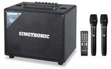 Singtronic BT-600DSP Portable Bluetooth Karaoke Speaker Free: 2 x Wireless Mics