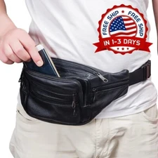 Rinonera Para Hombre Bolso La Cintura Carteras De Fanny Packs Bag Color Negro US