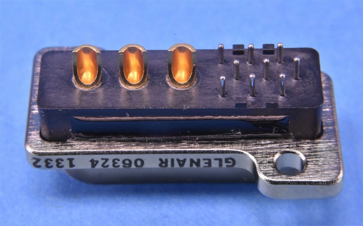 Glenair Micro-D Connector plug 3 Power/9 Signal Pins P/N Glenair Micro-D Connector plug 3 Power/9 Signal Pins P/N