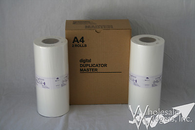 2 Master Rolls Compatible With Riso S-4250 For Risograph EZ RZ A4 S8188 S-8188