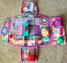 1995 Vintage Galoob Pound Puppies Pound Purries Bus Town Circus Set w/ 1 Kitten