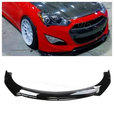 For Hyundai Genesis Black Front Bumper Lip Spoiler Splitter Body Body Kits US