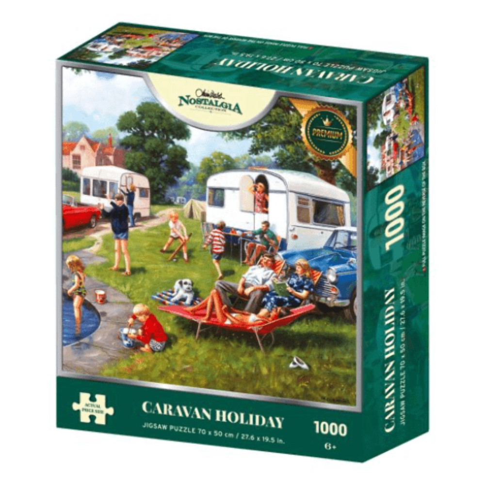 Kidicraft - Nostalgia Collection - Caravan Holiday - 1000 Piece Jigsaw Puzzle