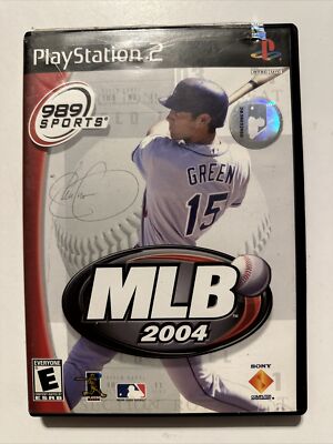 989 Sports MLB 2004 Sony PlayStation PS2 Game With Manual TESTED  711719725626|