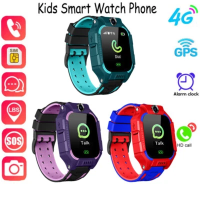 Kinder Smartwatch Kamera Telefonuhr SIM GPS SOS Wasserdicht Armbanduhr Geschenk - Bild 1 von 4
