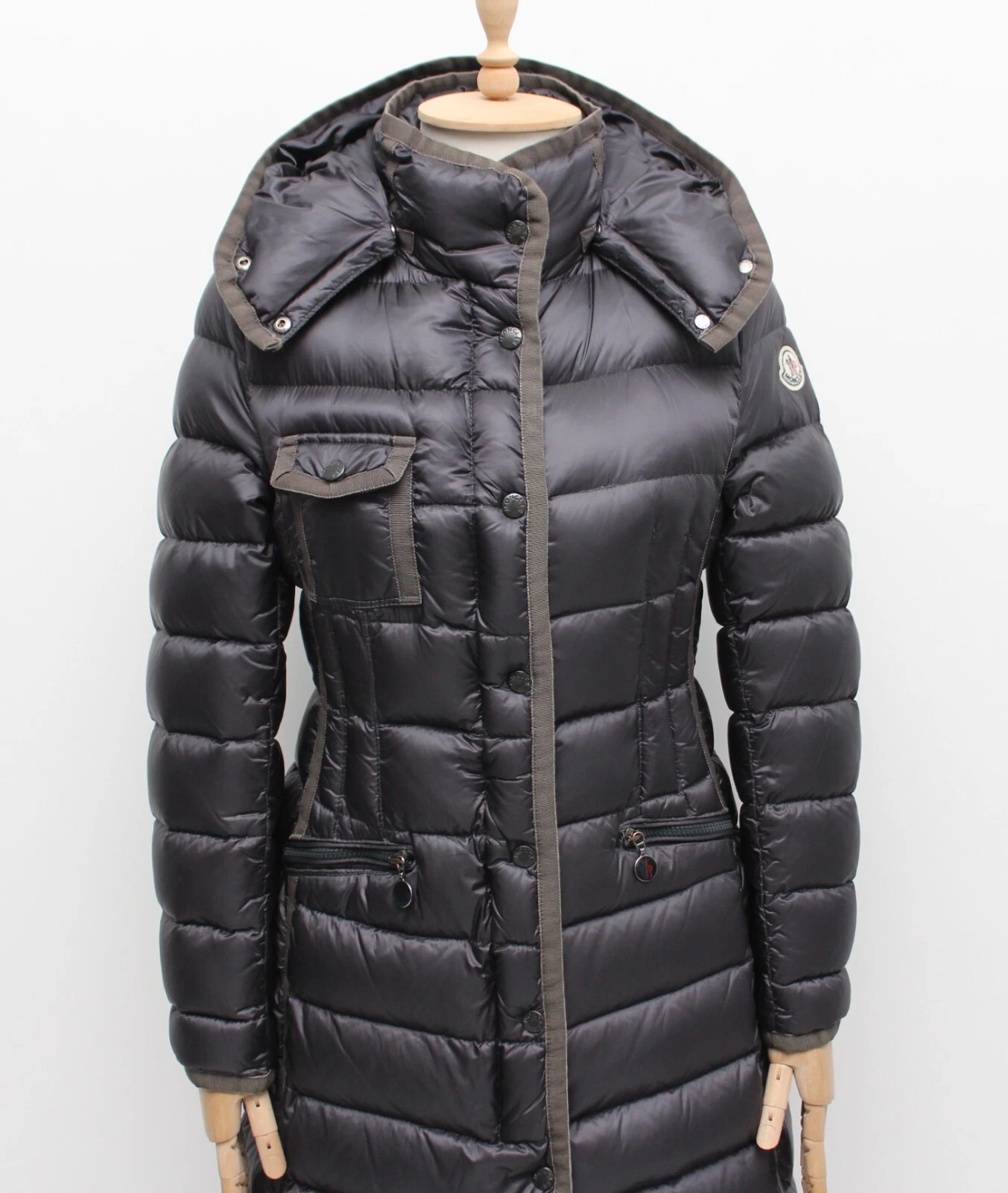 Cappotto giacca piumino lungo trapuntato donna MONCLER Hermione RARO taglia 2 vestibilità ~S