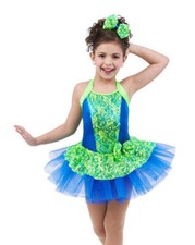 Born To Entertain Child X-Small Dance Party Tap Costume Ballet Tutu Dress New