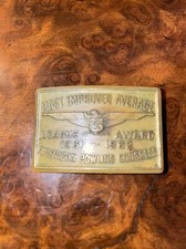 American Bowling Congress Bronze Belt Buckle - Most Improved Average 61 - 62