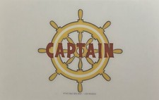 Original Vintage 1983 Captain Mini Hot Peel Iron On Transfer