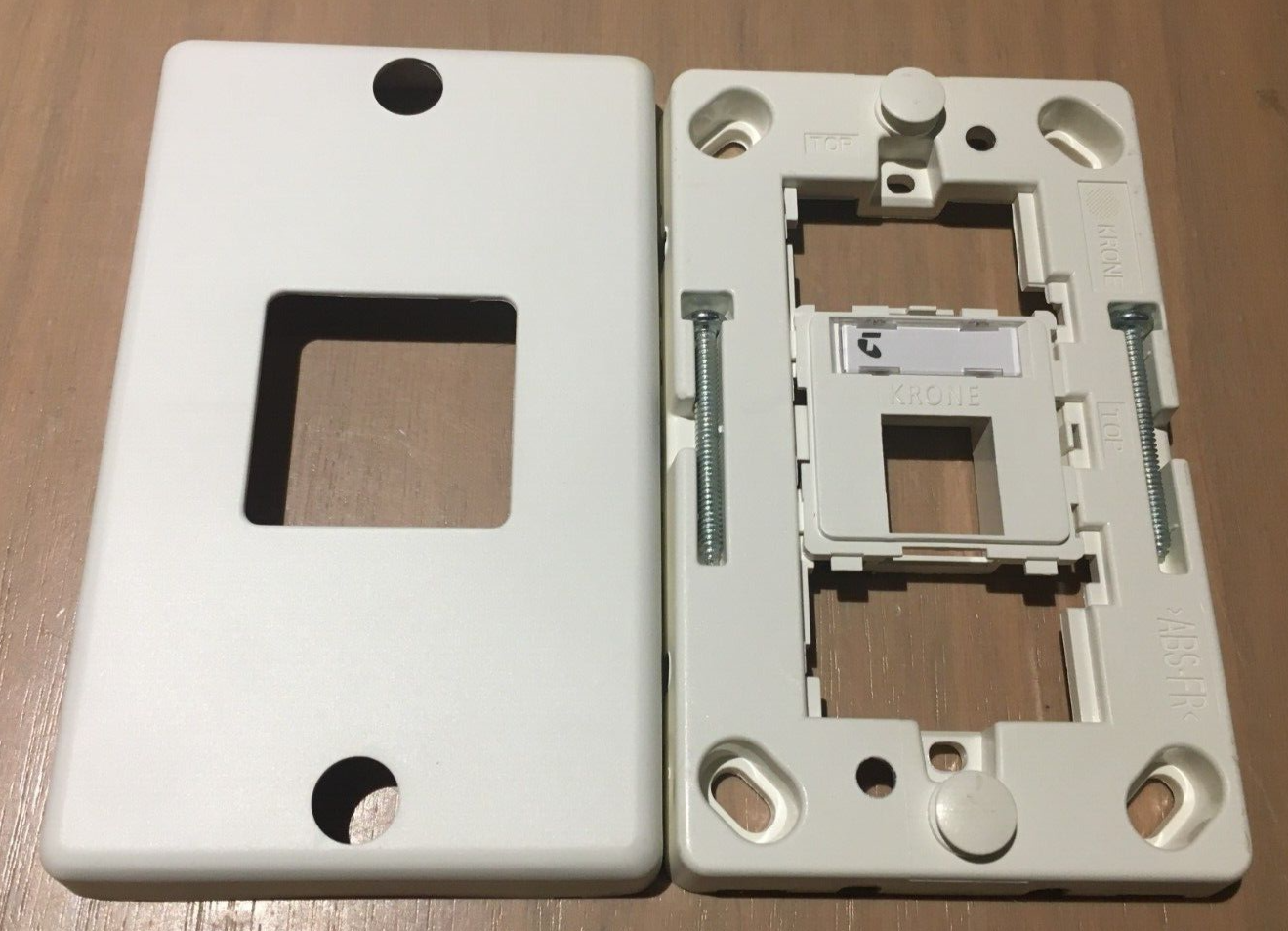 KRONE Telstra NBN COMPLETE Wall Mount Telephone Socket Outlet +Insert