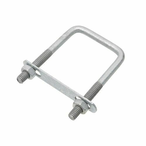 Zenith M8 x 78 x 50mm Galvanised Square U Bolt - Picture 1 of 2