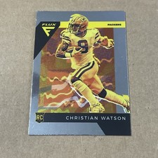 2022 CHRONICLES FOOTBALL FLUX ROOKIE RC #FX-8 CHRISTIAN WATSON GB PACKERS