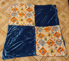 VTG Yippee Cowboy Girl Retro Rodeo Fabric by Michael Miller Quilt w Velvet Back