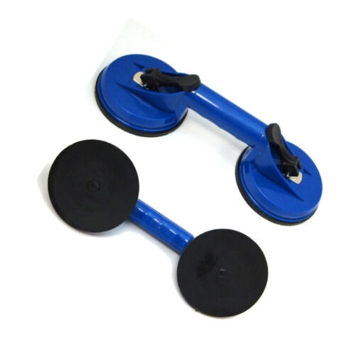 2 x DUAL DOUBLE RUBBER SUCTION CUP GLASS LIFTING HANDLES WINDOW FITTING TOOLS - 第 1/3 張圖片