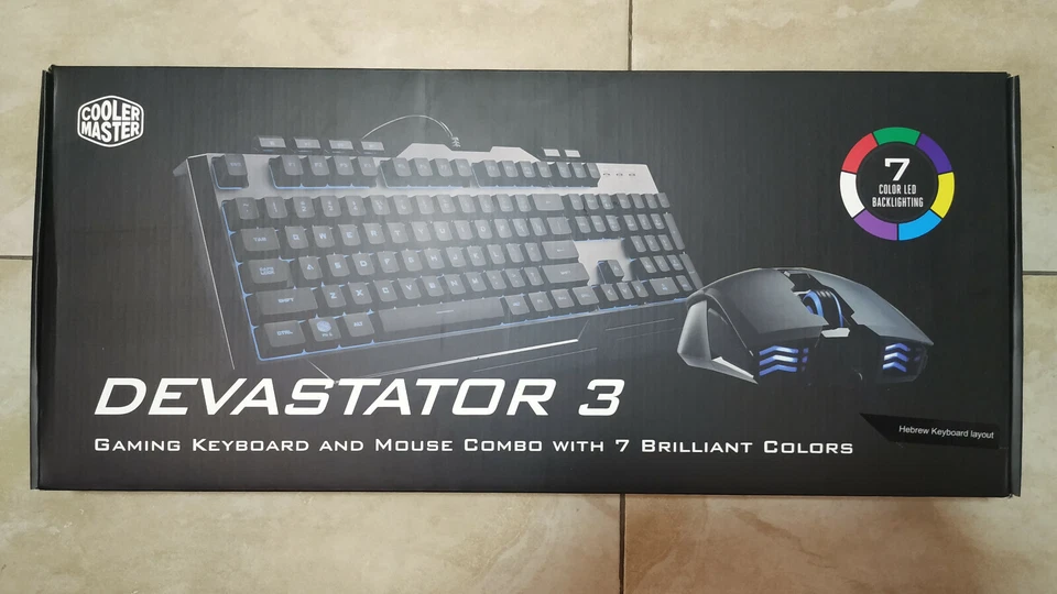 COOLER MASTER Gaming Combo Devastator 3 Keyboard Mouse RGB Backlight USB Wired - Image 2 of 4