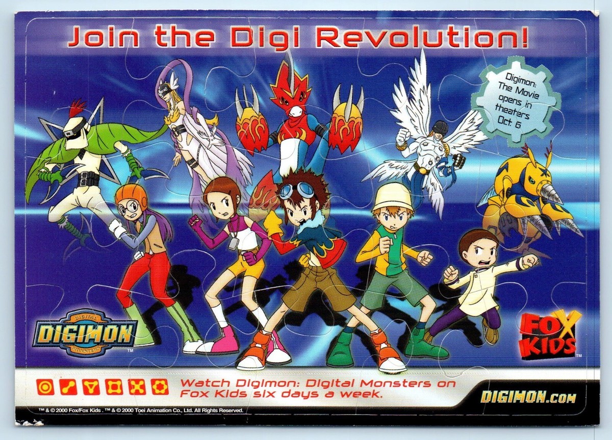 Digi Revolution Puzzle Digimon Fox Kids Digital Monster For Six