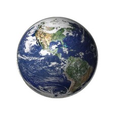 The Earth Globe Golf Ball Marker Novelty Gift Planet Ocean Land