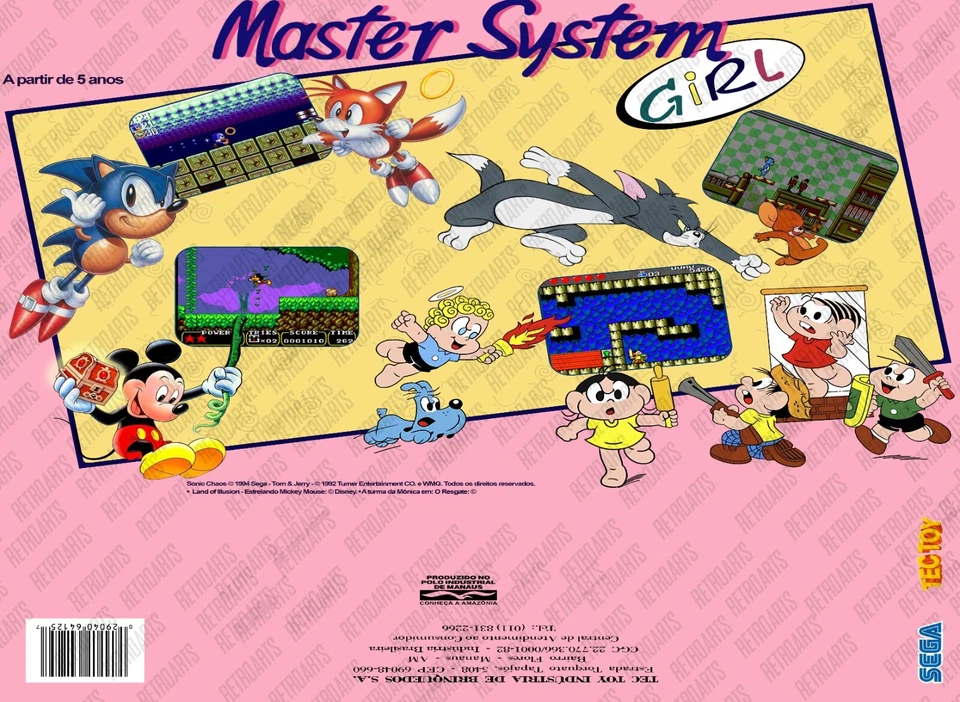 Master System Girl SET - BOX - Photoshop Art to Print - Image 3 of 4