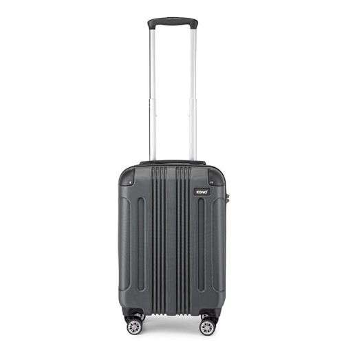 Grey-20/24/28Inch Hard Shell 4 Wheels ABS Suitcase Cabin Luggage Travel Case - Picture 15 of 21