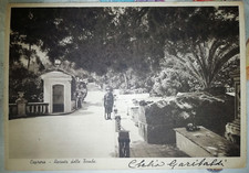 CLELIA GARIBALDI AUTOGRAFO ORIGINALE SU CARTOLINA - CAPRERA RECINTO DELLE TOMBE