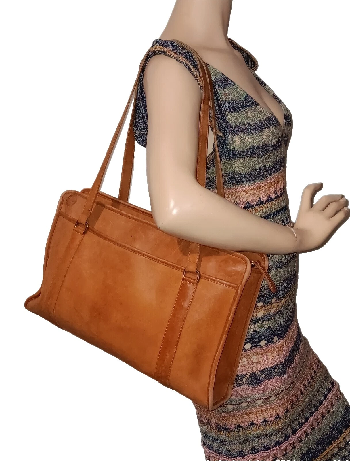 Коричневые винтажные сумки, сумки и кейсы Coach Business