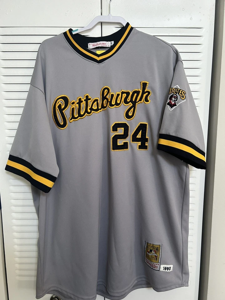 Barry Bonds Pittsburgh Pirates Jersey Mitchell & Ness 1990 Size 56 - Image 2 of 4