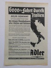 ORIGINAL CIRCA 1930 MOTOR & SPORT ADVERTISING 2.5 LITRE EAGLE KLEYER FRANKFURT VINTAGE