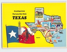 Postcard Greetings from The Lone Star State Texas USA