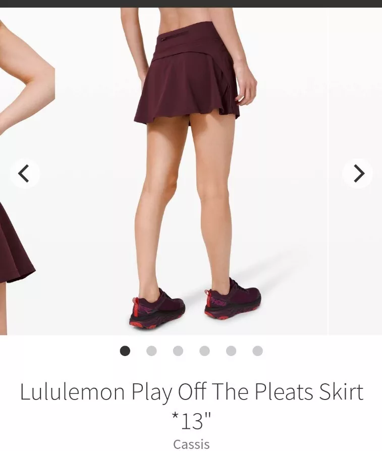 Maroon 2025 lululemon skirt