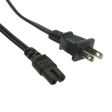 2-Prong Figure-8 UL Replacement Note Book Computer Power Cord Cable 3/4/6/8/10FT