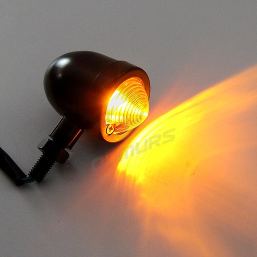 Metal Motorcycle Bullet Turn Signal Lights For Harley Cafe Racer Bobber Chopper - Picture 5 of 12