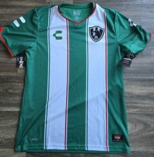 NWT Charly Club De Cuervos Season 4 Futbol Soccer Jersey Green Mens Size Large 