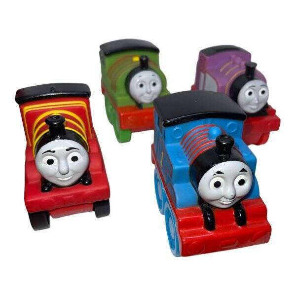 トーマス英二 4 Thomas & Friends Trains Push Along Chunky Mattel James Percy