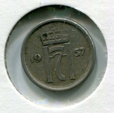Foreign Coin - Norway - Ten Ore (10 Øre) 1957