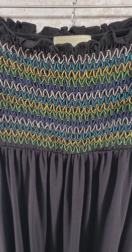 Maxi Vestido Bandeau Bobbie Brooks Fruncido Elástico Sin Tirantes Tubo Top De Colección Talla M - Imagen 3 de 6