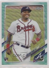 2021 Topps Chrome Aqua Wave Refractor 6/199 Cristian Pache #178 1a11
