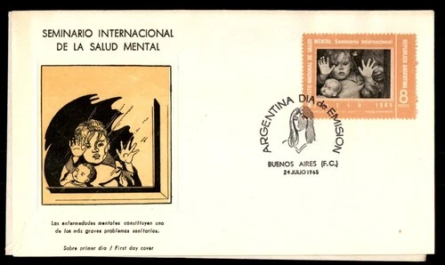 Mayfairstamps Argentina FDC 1965 Children Mental Health First Day Cover aaw_3877